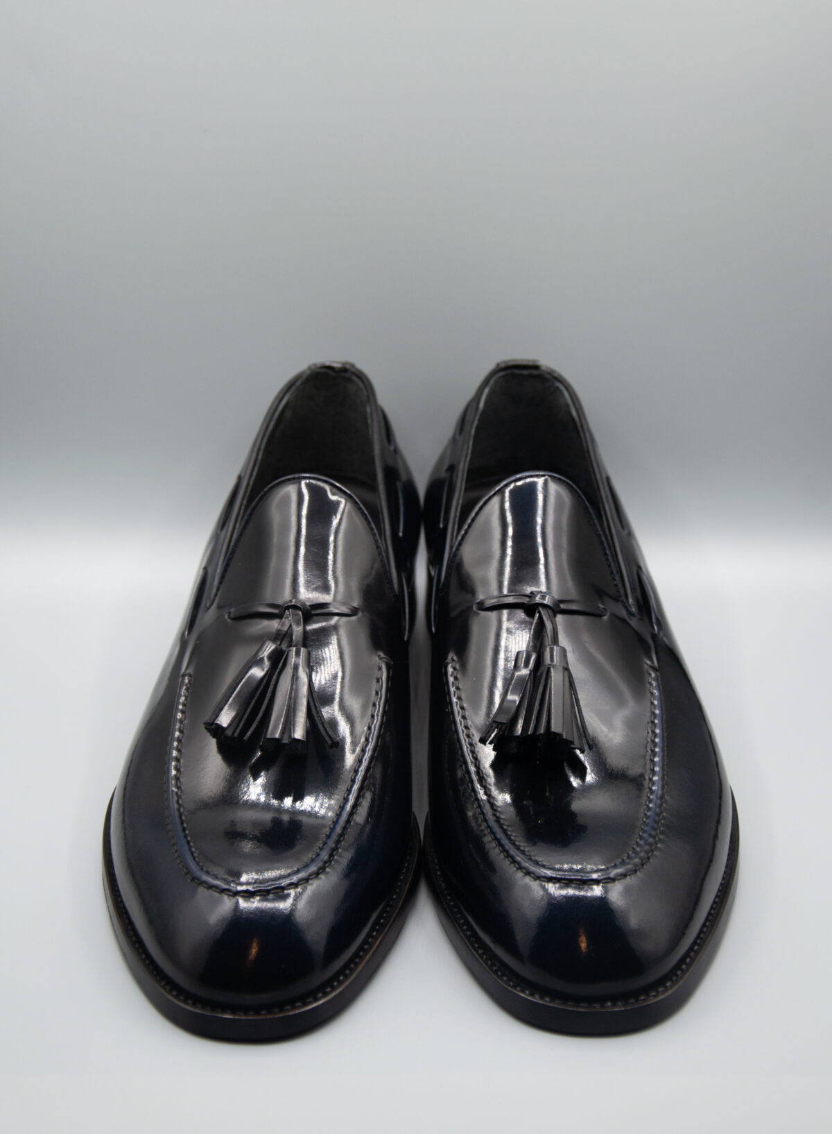 Mocassino in pelle Cordovan Blu