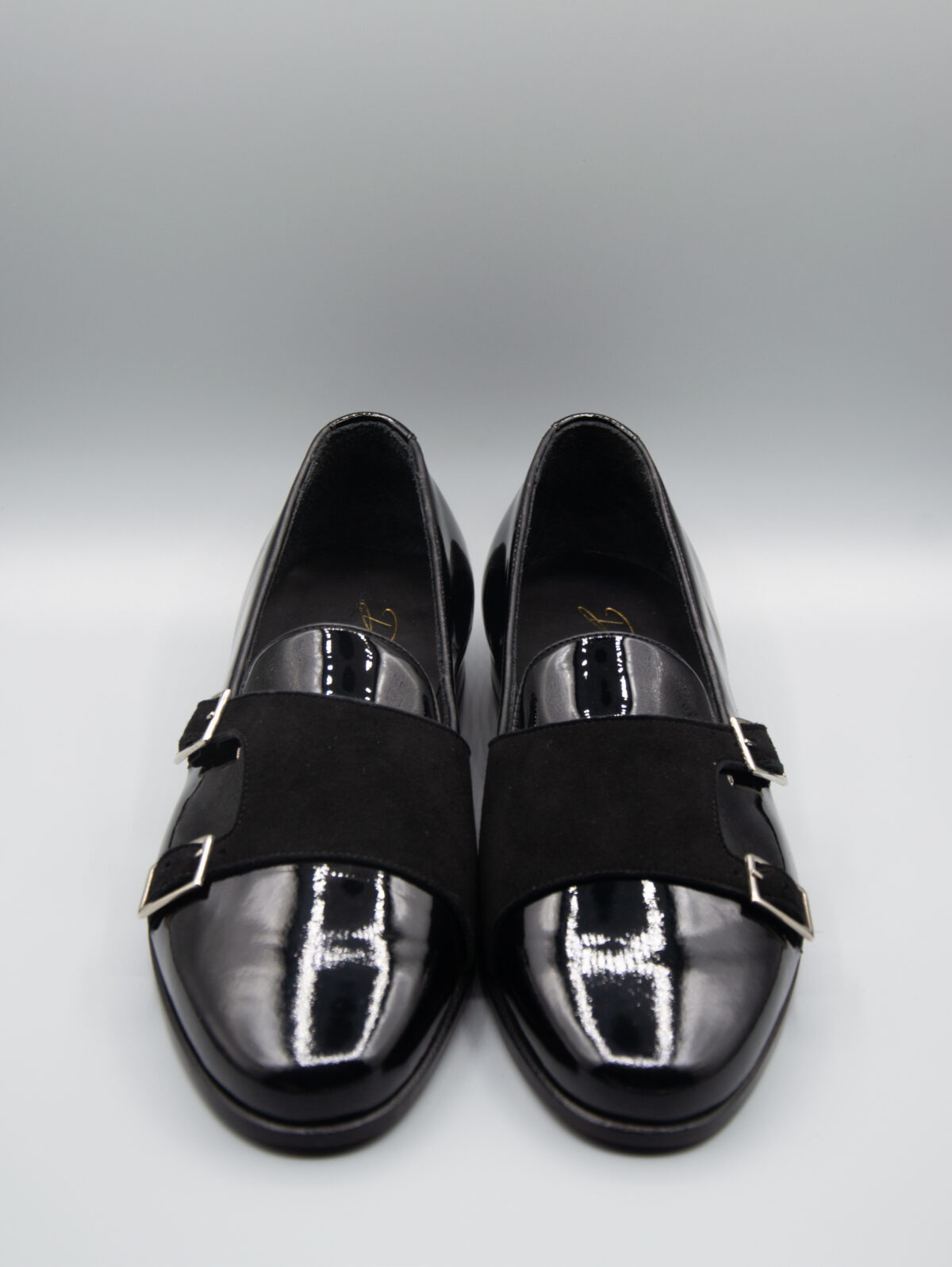 Superbia - Mocassino vernice e camoscio nero