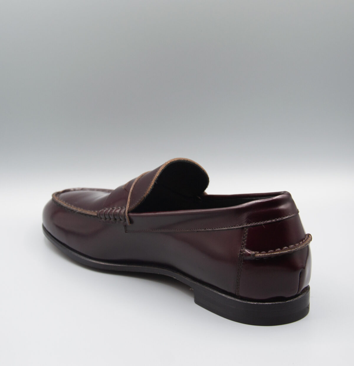 Aestas - Mocassino College in pelle bordeaux - immagine 3