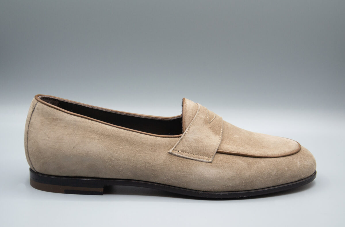 Divitiae - Mocassino in camoscio taupe - immagine 5