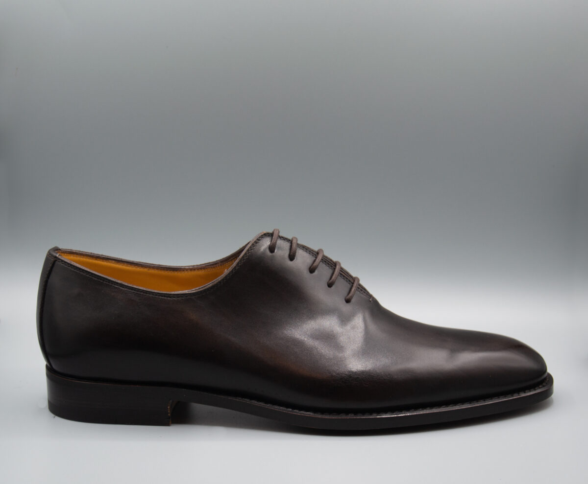 Elegantia - Oxford liscia in pelle marrone - immagine 2