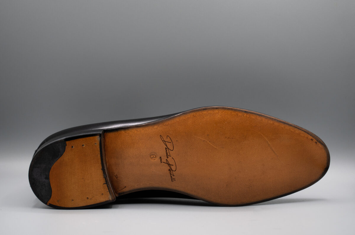 Lucerna Oxford a 3 fori in pelle di vitello, calzatura elegante artigianale Made in Italy per cerimonie ed eventi formali